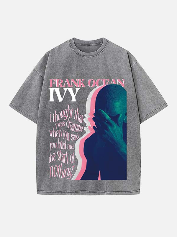 Frank Ocean Print Round Neck T-shirt