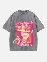 Chappell Roan Print Round Neck T-shirt