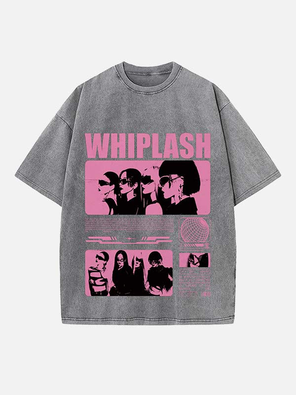 Aespa Print Round Neck T-shirt