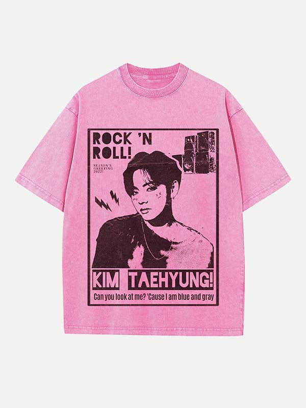 BTS Print Round Neck T-shirt