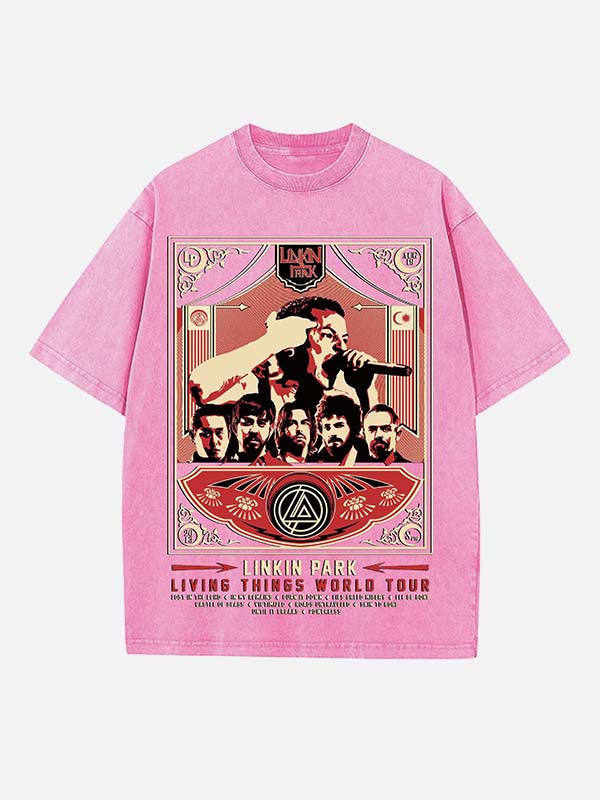Linkin Park Print Round Neck T-shirt