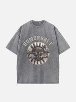 GUNS N' ROSES Print Round Neck T-shirt