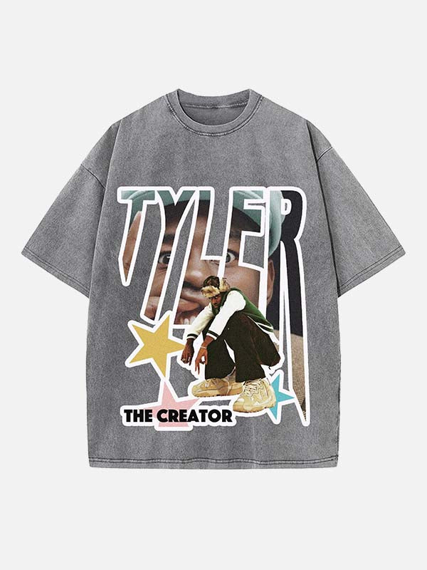 Tyler, The Creator Print Round Neck T-shirt