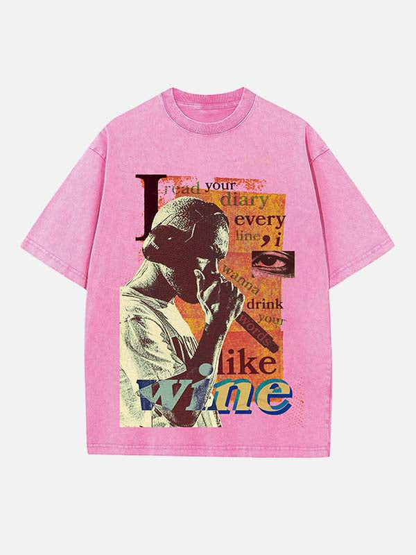Frank Ocean Print Round Neck T-shirt