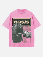 Oasis Print Round Neck T-shirt
