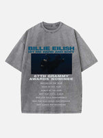 Billie Eilish Print Round Neck T-shirt