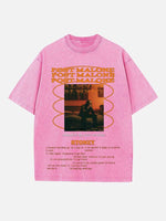 Post Malone Print Round Neck T-shirt