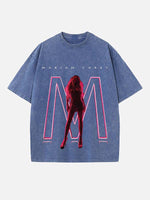 Mariah Carey Print Round Neck T-shirt