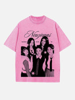 NewJeans Print Round Neck T-shirt