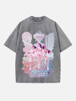 HUNTR/X Print Round Neck T-shirt