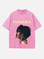 Camila Cabello Print Round Neck T-shirt