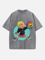 J Balvin Print Round Neck T-shirt