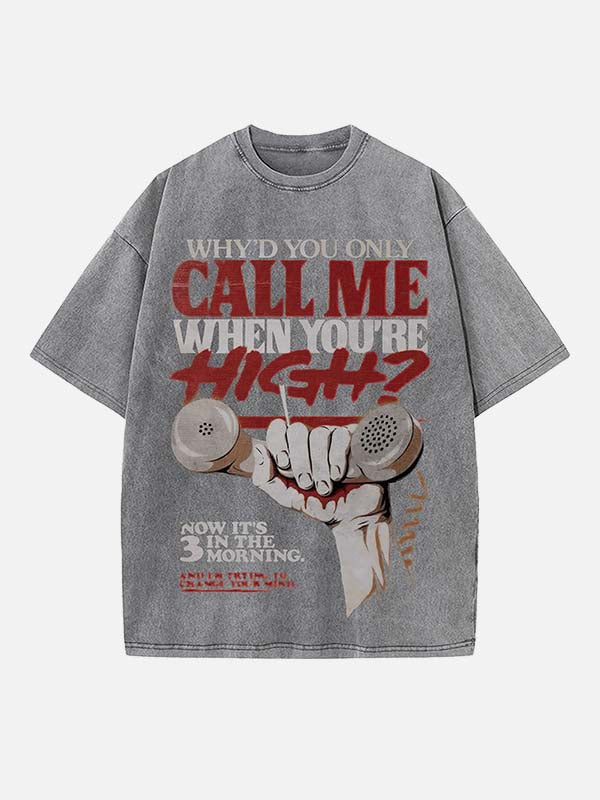 Arctic Monkeys Print Round Neck T-shirt