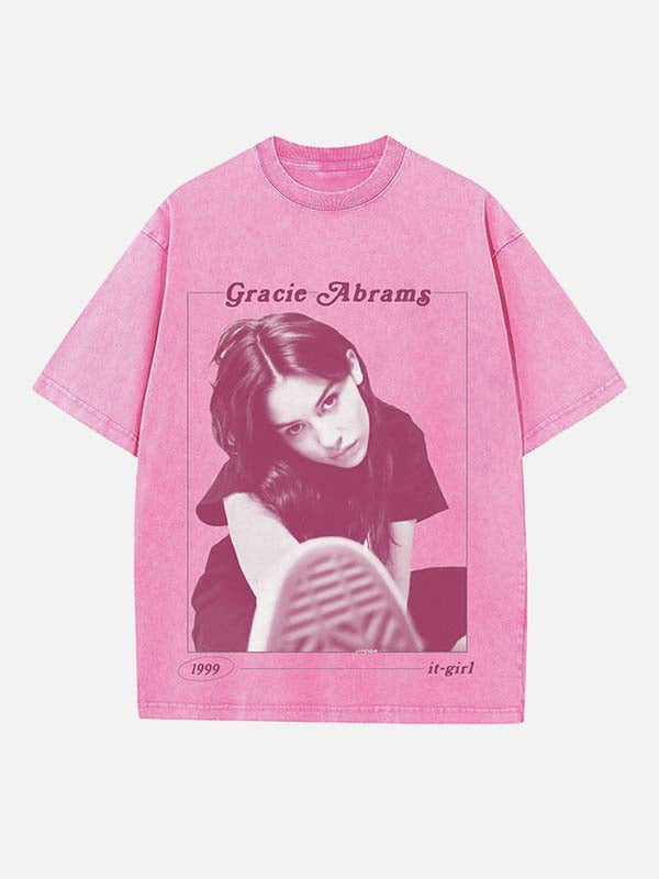 Gracie Abrams Print Round Neck T-shirt