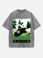 Foo Fighters Print Round Neck T-shirt