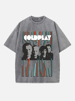 Coldplay Print Round Neck T-shirt