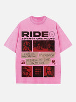 Twenty One Pilots Print Round Neck T-shirt