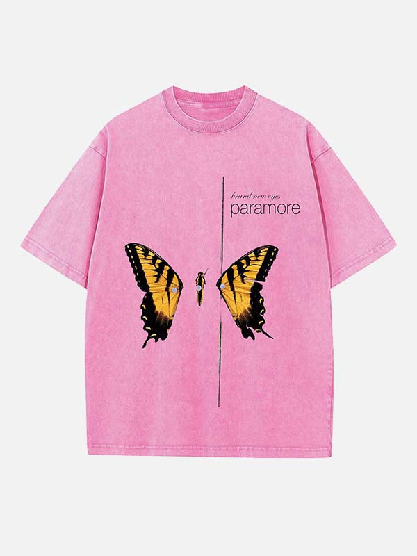 Paramore Print Round Neck T-shirt