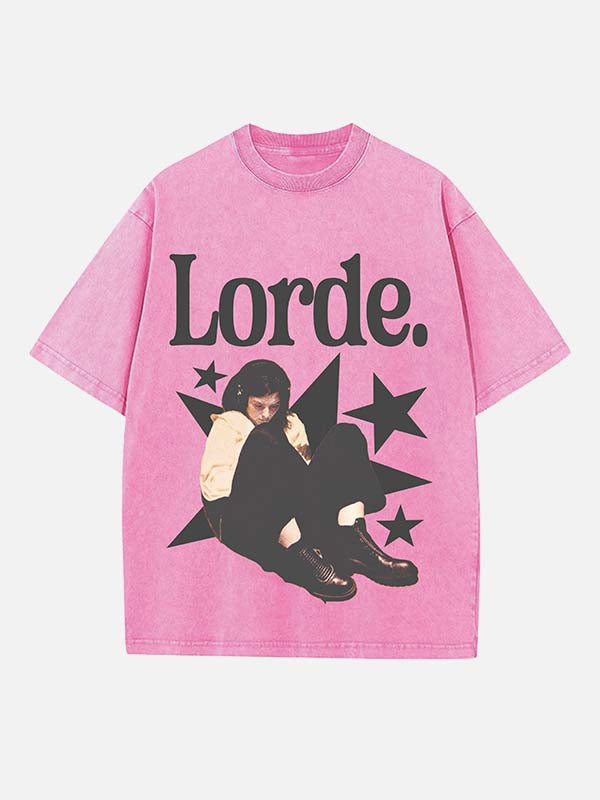 Lorde Print Round Neck T-shirt