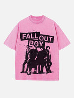 Fall Out Boy Print Round Neck T-shirt