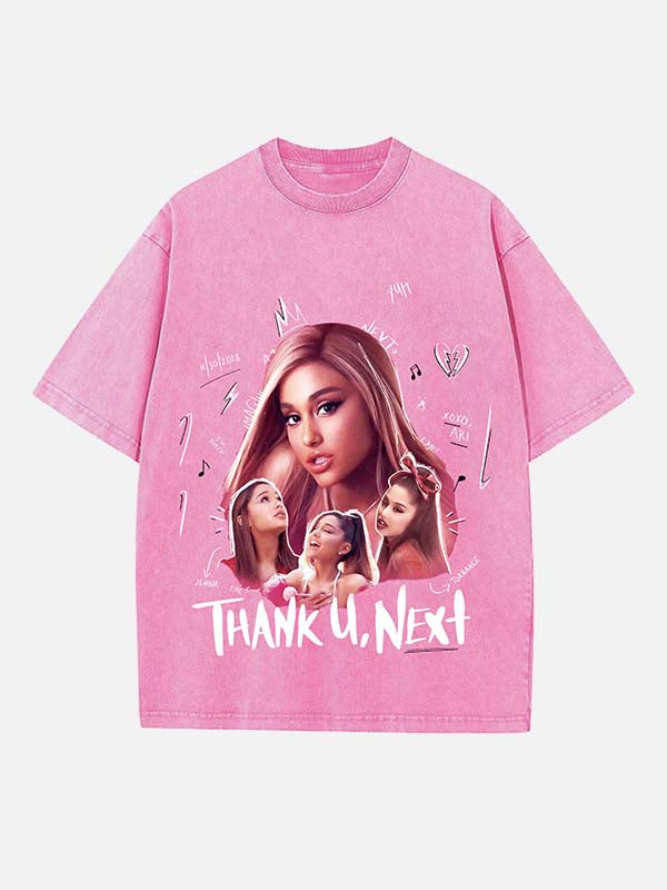Ariana Grande Print Round Neck T-shirt