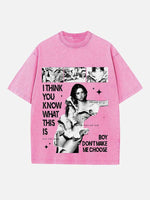 Tate McRae Print Round Neck T-shirt