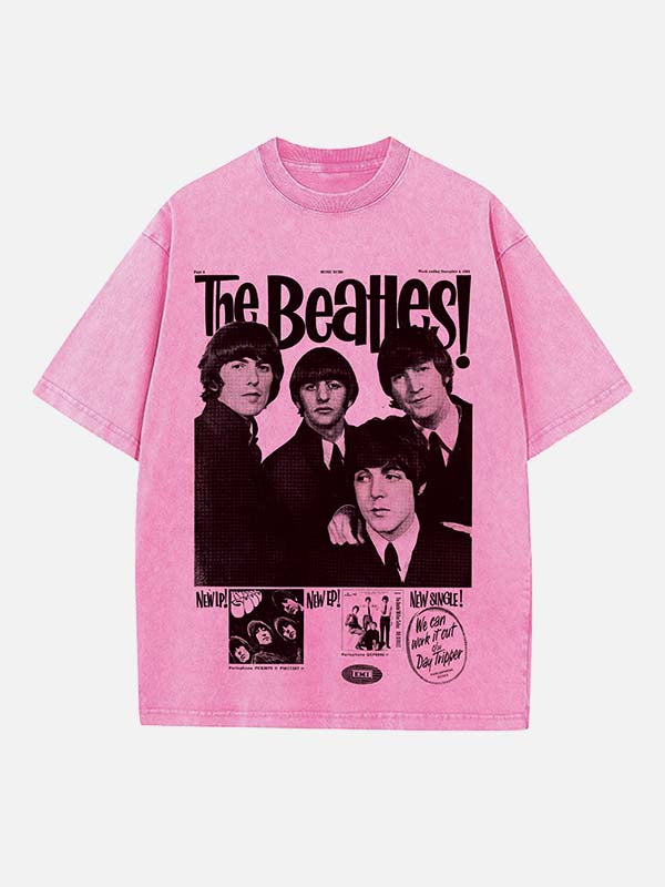 The Beatles Print Round Neck T-shirt