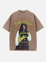 Billie Eilish Print Round Neck T-shirt