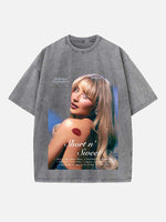 Sabrina Carpenter Print Round Neck T-shirt