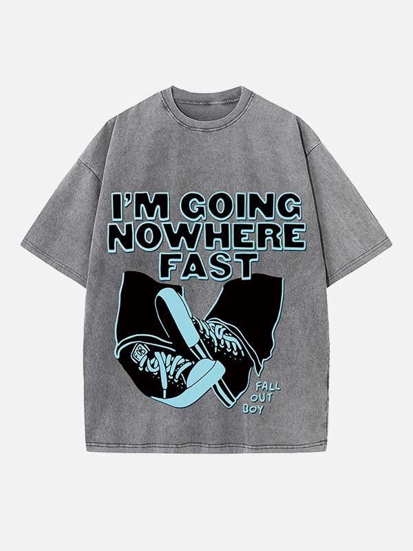 Fall Out Boy Print Round Neck T-shirt