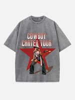 Beyoncé Print Round Neck T-shirt