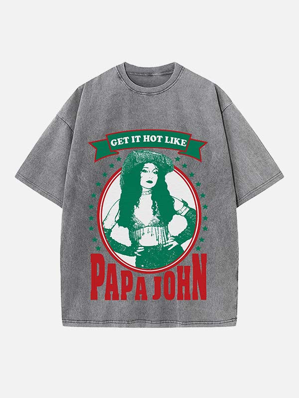 Chappell Roan Print Round Neck T-shirt