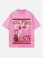 Dua Lipa Print Round Neck T-shirt