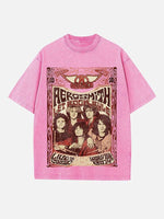 Aerosmith Print Round Neck T-shirt