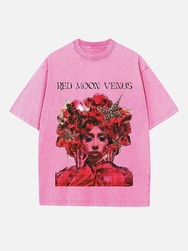 Kali Uchis Print Round Neck T-shirt