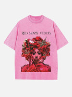 Kali Uchis Print Round Neck T-shirt
