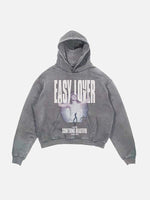 Miley Cyrus Print Slant Pockets Hoodie