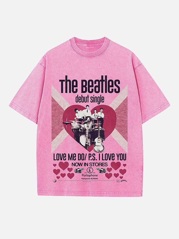 The Beatles Print Round Neck T-shirt