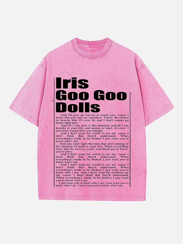 The Goo Goo Dolls Print Round Neck T-shirt