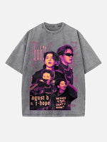 BTS Print Round Neck T-shirt