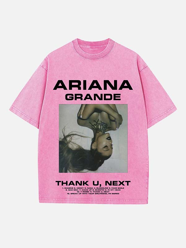 Ariana Grande Print Round Neck T-shirt