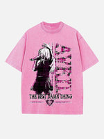 Avril Lavigne Print Round Neck T-shirt