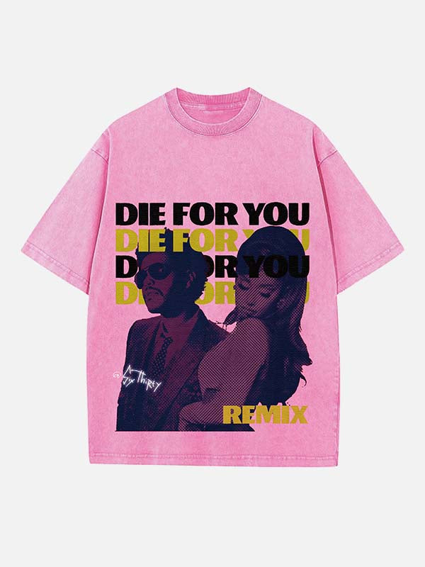 The Weeknd Print Round Neck T-shirt