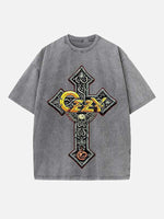 Black Sabbath Print Round Neck T-shirt