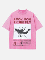 Travis Scott Print Round Neck T-shirt