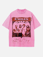 Eagles Print Round Neck T-shirt