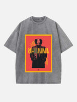 Rihanna Print Round Neck T-shirt