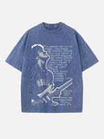 Bruno Mars Print Round Neck T-shirt