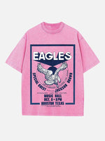 Eagles Print Round Neck T-shirt