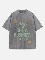 Taylor Swift Print Round Neck T-shirt